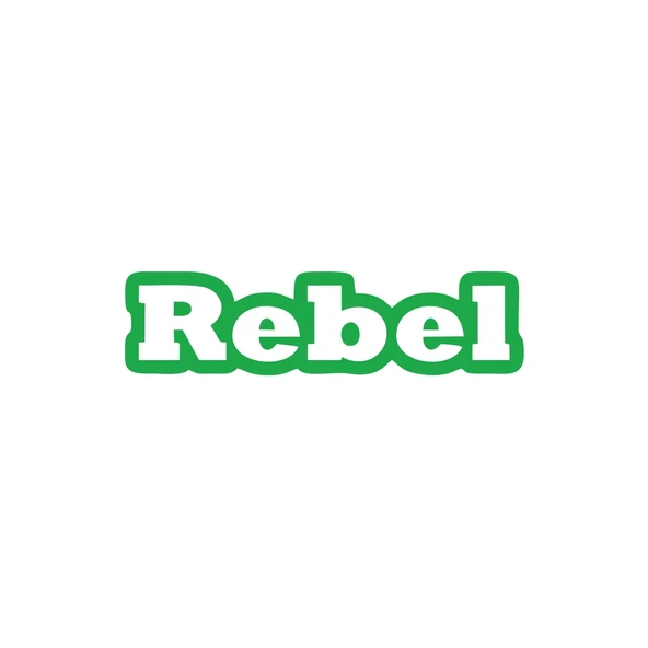 Rebel Araba Sticker 17x17 Cm Yeşil ürün görseli 1