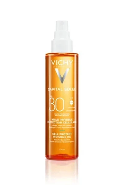 VICHY Capital Soleil Cell Protect Invisible Oil SPF30 200 ml ürün görseli 1