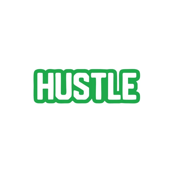 Hustle Araba Sticker 17x17 Cm Yeşil ürün görseli 1