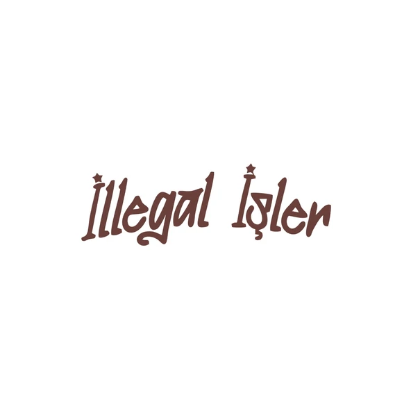 İllegal İşler Araba Sticker 17x17 Cm Kahverengi ürün görseli 1