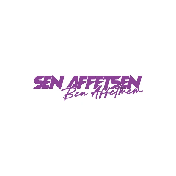 Sen Affetsen Ben Affetmem Araba Sticker 17x17 Cm Mor ürün görseli 1