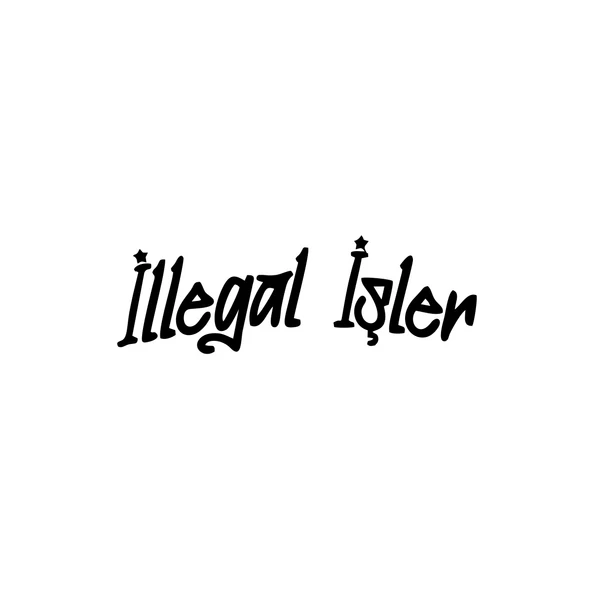 İllegal İşler Araba Sticker 17x17 Cm Siyah ürün görseli 1