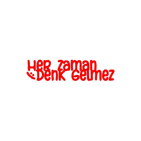 Her Zaman Denk Gelmez Araba Sticker 17x17 Cm Kırmızı ürün görseli 1