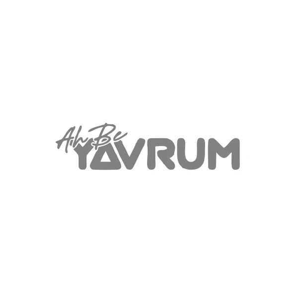 Ah Be Yavrum Araba Sticker 17x17 Cm Gri ürün görseli 1