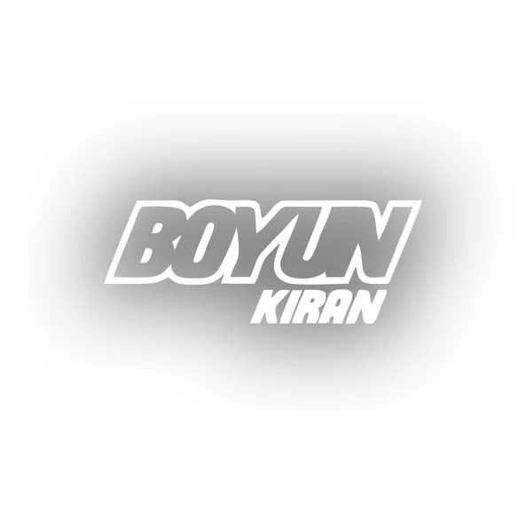 Boyun Kıran Araba Sticker 17x17 Cm Beyaz ürün görseli 1