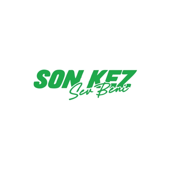 Son Kez Sev Beni Araba Sticker 17x17 Cm Yeşil ürün görseli 1
