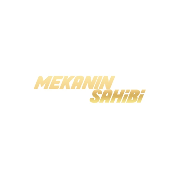 Mekanın Sahibi Araba Sticker 17x17 Cm Gold ürün görseli 1