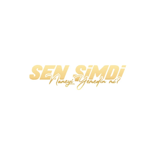 Sen Şimdi Naneyi Yemedin mi? Araba Sticker 17x17 Cm Gold ürün görseli 1