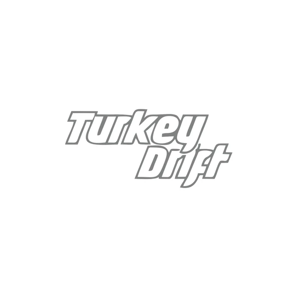 Turkey Drift Araba Sticker 17x17 Cm Gri ürün görseli 1