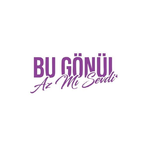 Bu Gönül Az Mı Sevdi Araba Sticker 17x17 Cm Mor ürün görseli 1