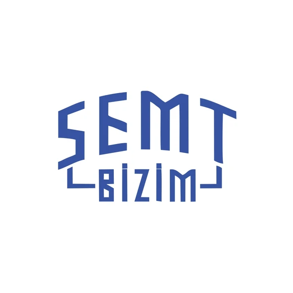 Semt Bizim Araba Sticker 17x17 Cm Mavi ürün görseli 1