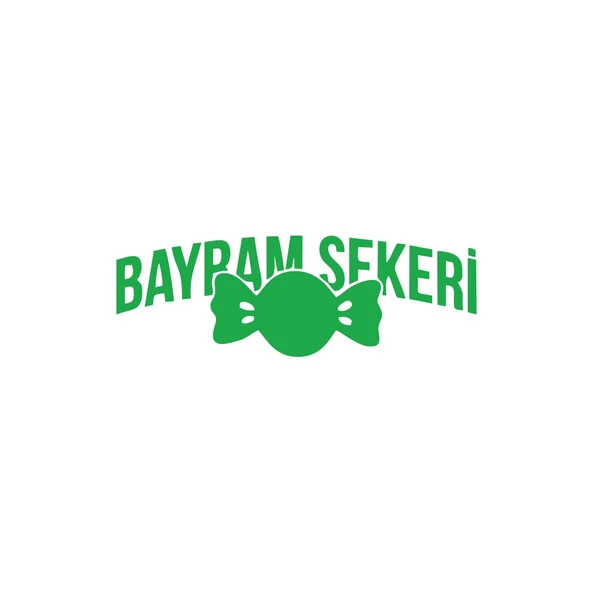 Bayram Şekeri Araba Sticker 17x17 Cm Yeşil ürün görseli 1