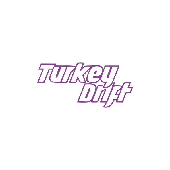 Turkey Drift Araba Sticker 17x17 Cm Mor ürün görseli 1