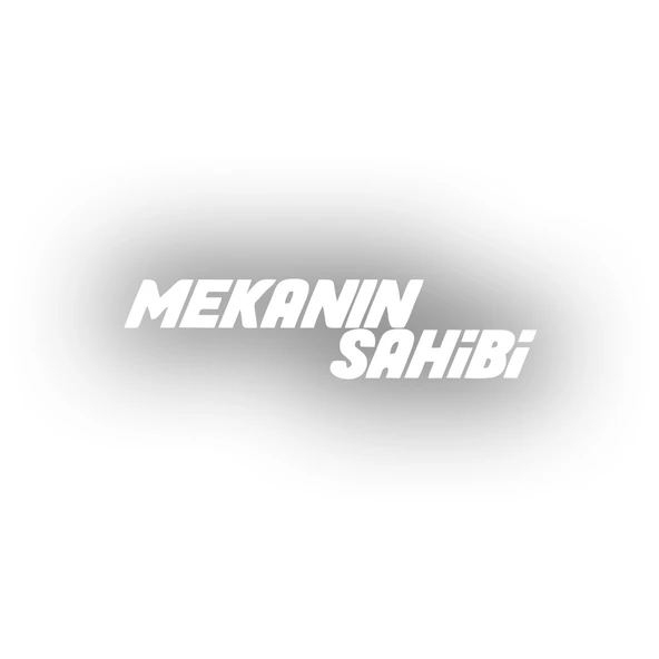 Mekanın Sahibi Araba Sticker 17x17 Cm Beyaz ürün görseli 1