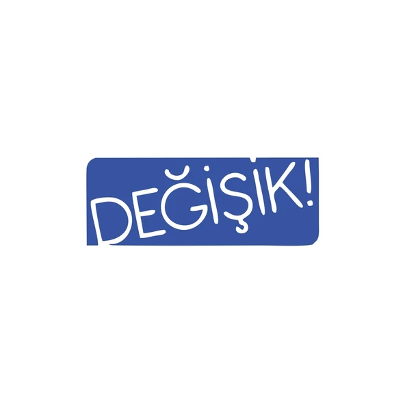 Değişik! Araba Sticker 17x17 Cm Mavi ürün görseli 1