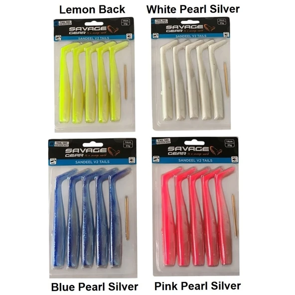 Savage Gear Sandeel V2 Tail 14cm 23gr (5'li Paket) İğnesiz ürün görseli 1
