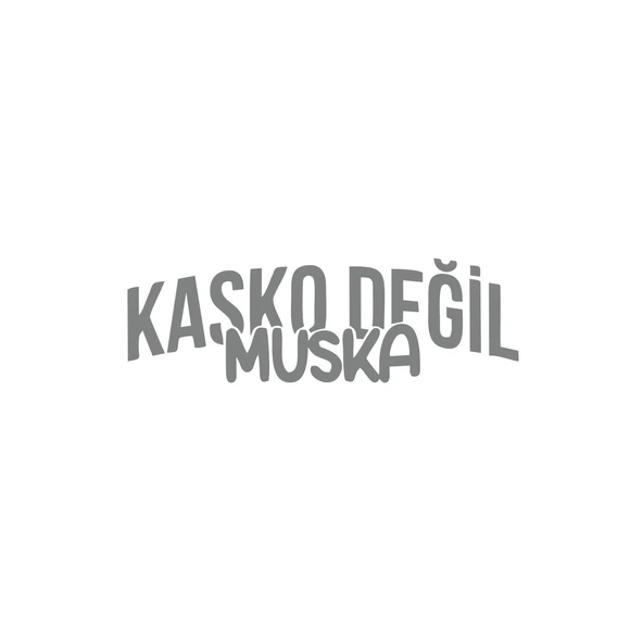 Kasko Değil Muska Araba Sticker 17x17 Cm Gri ürün görseli 1