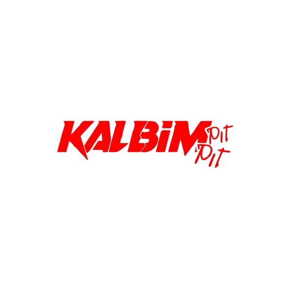 Kalbim Pıt Pıt Araba Sticker 17x17 Cm Kırmızı ürün görseli 1