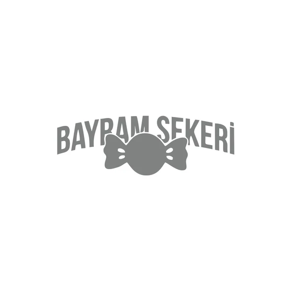 Bayram Şekeri Araba Sticker 17x17 Cm Gri ürün görseli 1