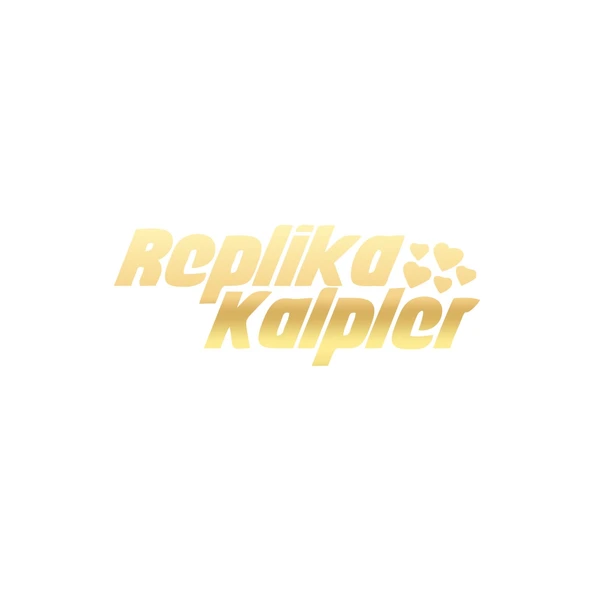 Replika Kalpler Araba Sticker 17x17 Cm Gold ürün görseli 1