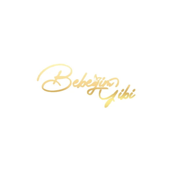 Bebeğim Gibi Araba Sticker 17x17 Cm Gold ürün görseli 1