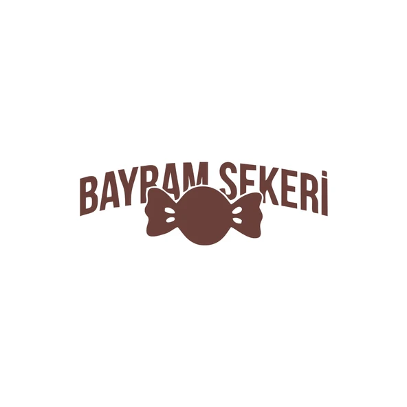 Bayram Şekeri Araba Sticker 17x17 Cm Kahverengi ürün görseli 1