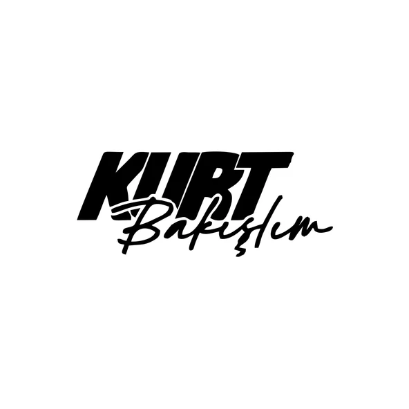 Kurt Bakışlım Araba Sticker 17x17 Cm Siyah ürün görseli 1