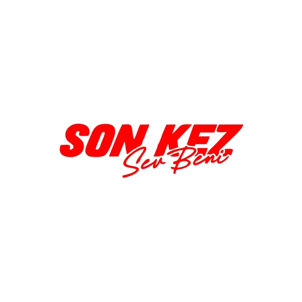 Son Kez Sev Beni Araba Sticker 17x17 Cm Kırmızı ürün görseli 1