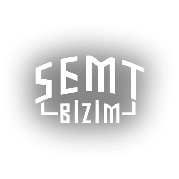 Semt Bizim Araba Sticker 17x17 Cm Beyaz ürün görseli 1
