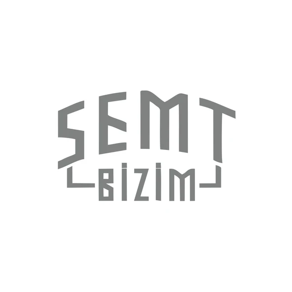 Semt Bizim Araba Sticker 17x17 Cm Gri ürün görseli 1