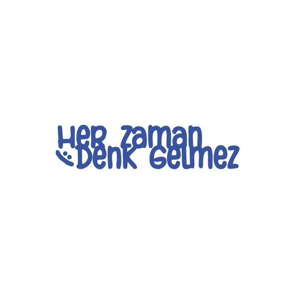 Her Zaman Denk Gelmez Araba Sticker 17x17 Cm Mavi ürün görseli 1
