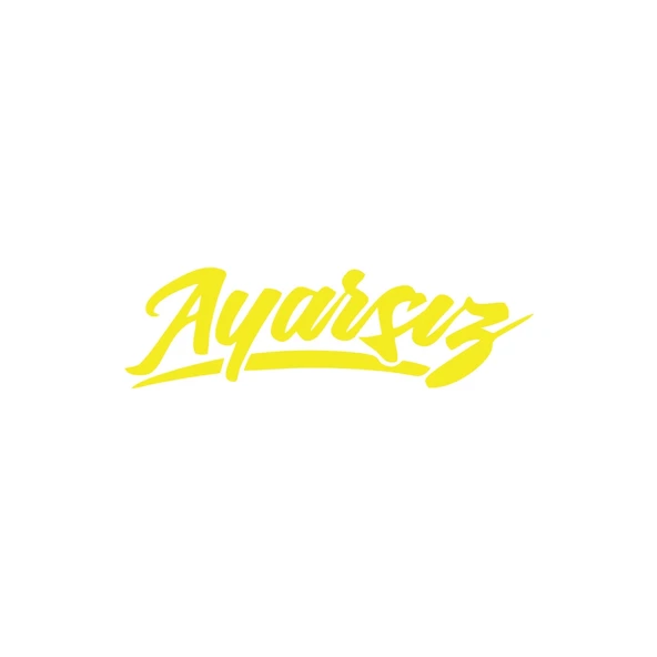 Ayarsız Araba Sticker 17x17 Cm Sarı ürün görseli 1