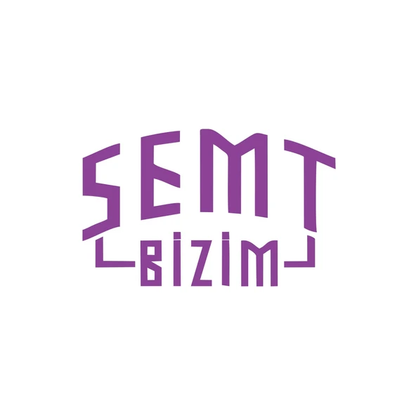 Semt Bizim Araba Sticker 17x17 Cm Mor ürün görseli 1