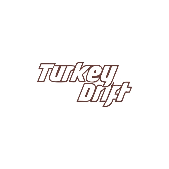 Turkey Drift Araba Sticker 17x17 Cm Kahverengi ürün görseli 1
