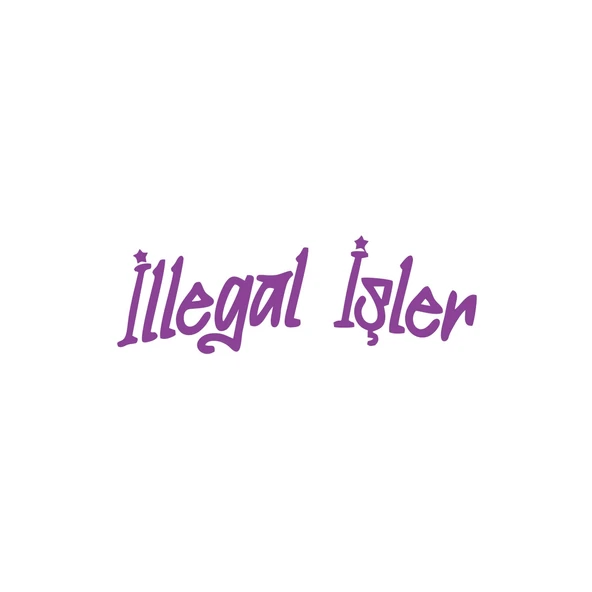 İllegal İşler Araba Sticker 17x17 Cm Mor ürün görseli 1