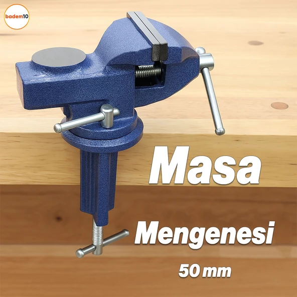 Masa Mengenesi 50 mm Mobilya Tezgah Dönerli Tabla Taban Metal Döküm İşkence Kıskaç Mini Ahşap Kanca ürün görseli 1