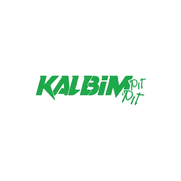 Kalbim Pıt Pıt Araba Sticker 17x17 Cm Yeşil ürün görseli 1