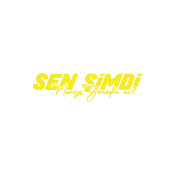 Sen Şimdi Naneyi Yemedin mi? Araba Sticker 17x17 Cm Sarı ürün görseli 1