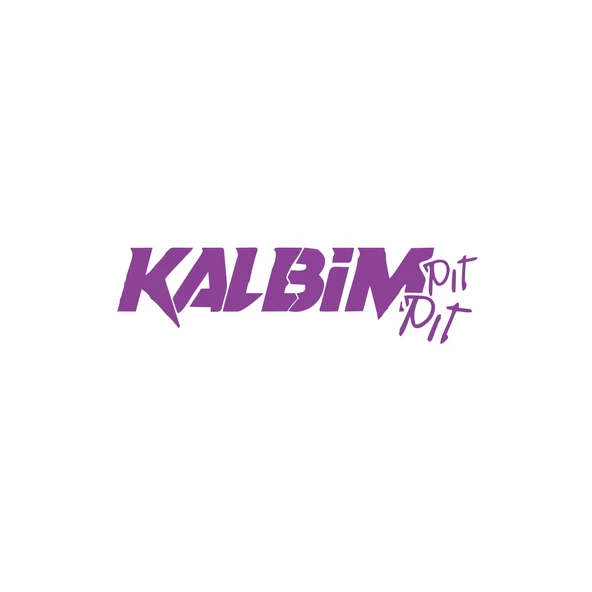 Kalbim Pıt Pıt Araba Sticker 17x17 Cm Mor ürün görseli 1