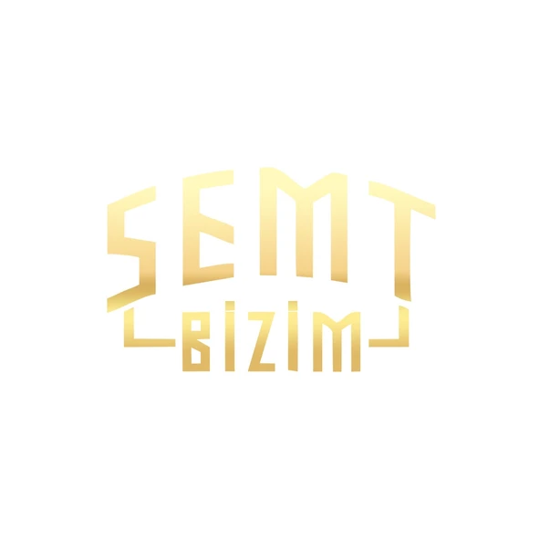 Semt Bizim Araba Sticker 17x17 Cm Gold ürün görseli 1