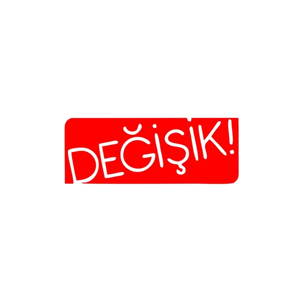 Değişik! Araba Sticker 17x17 Cm Kırmızı ürün görseli 1