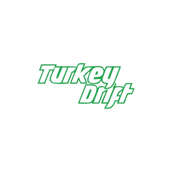 Turkey Drift Araba Sticker 17x17 Cm Yeşil ürün görseli 1