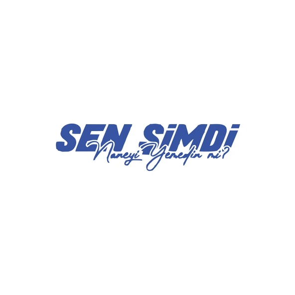 Sen Şimdi Naneyi Yemedin mi? Araba Sticker 17x17 Cm Mavi ürün görseli 1
