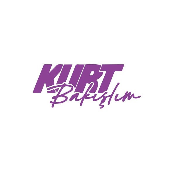 Kurt Bakışlım Araba Sticker 17x17 Cm Mor ürün görseli 1