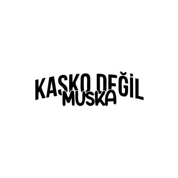 Kasko Değil Muska Araba Sticker 17x17 Cm Siyah ürün görseli 1