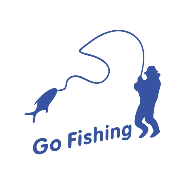 Go Fishing Araba Sticker 17x17 Cm Mavi ürün görseli 1