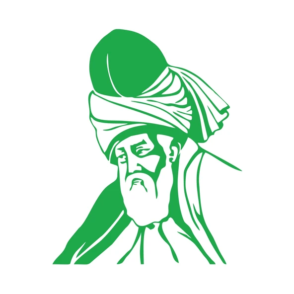 Mevlana Araba Sticker 17x17 Cm Yeşil ürün görseli 1