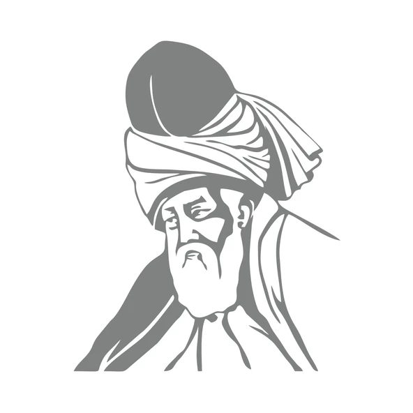 Mevlana Araba Sticker 17x17 Cm Gri ürün görseli 1
