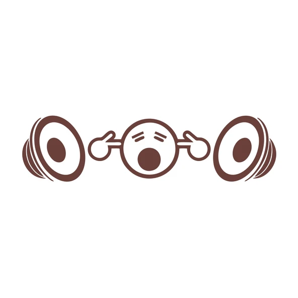 Yüksek Müzik Araba Sticker 17x17 Cm Kahverengi ürün görseli 1