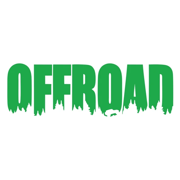 Offroad Araba Sticker 17x17 Cm Yeşil ürün görseli 1